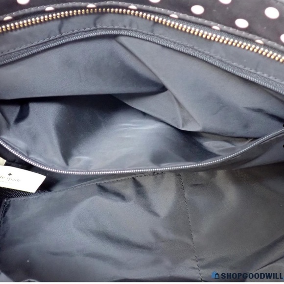 Kate Spade Lovely Poke a Dot Black and White Bag/Tote/Purse - Picture 6 of 7